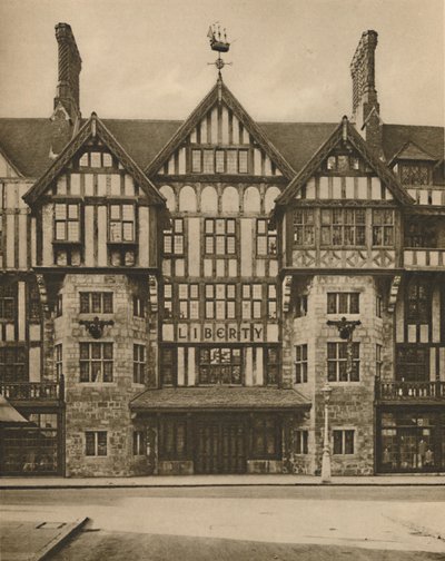 Část budovy Libertys Tudor v Great Marlborough Street, c1935. od Joel