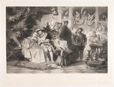 Henrik VIII a Anna Boleynová od Joel Ballin