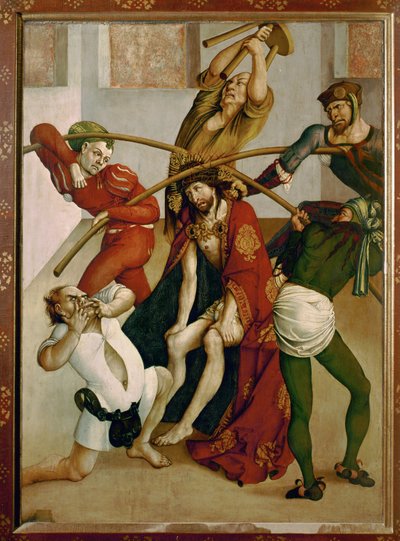 Ježíš s trnovou korunou (tempera na smrkovém dřevě) od Joerg the Elder Breu