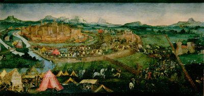 Bitva o Pavii (tempera na panelu) od Joerg the Elder Breu