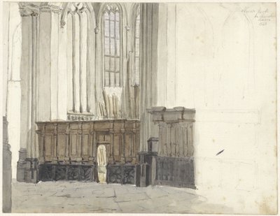 Drapenierskapel v Nieuwe Kerk v Amsterdamu od Johan Adolph Rust