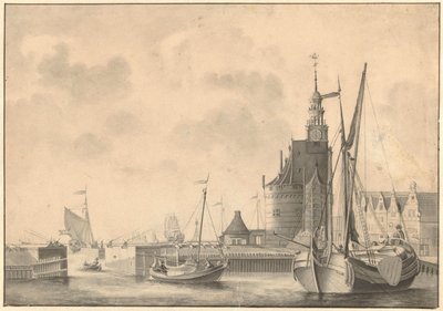 Přístav v Hoornu od Johan Antonie Kaldenbach