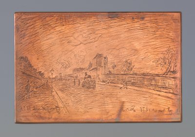 Odchod z Cochin House od Johan Barthold Jongkind (signed by artist)
