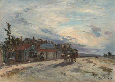 Hostinec u silnice od Johan Barthold Jongkind