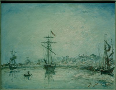 Přístav Honfleur od Johan Barthold Jongkind