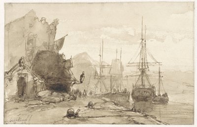 Hafenansicht im Ausland von Johan-Barthold Jongkind