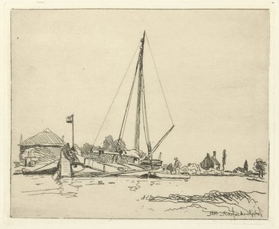 Přistavená loď Šest holandských tváří (titul série) od Johan-Barthold Jongkind