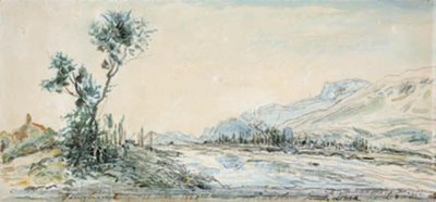 Krajina u řeky Le Drac nedaleko Grenoblu od Johan-Barthold Jongkind