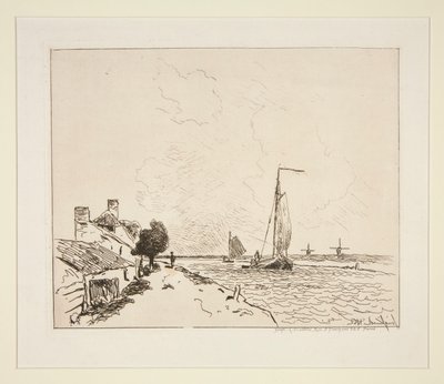 Dvě lodě? plachtění (Dvě plachetnice) od Johan-Barthold Jongkind