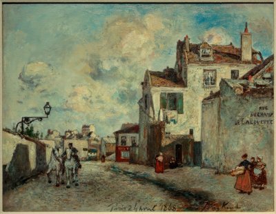 Rue du Champ-de-Alouette od Johan Barthold Jongkind