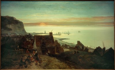 Západ slunce u sv. Valéryen – Caux od Johan Barthold Jongkind