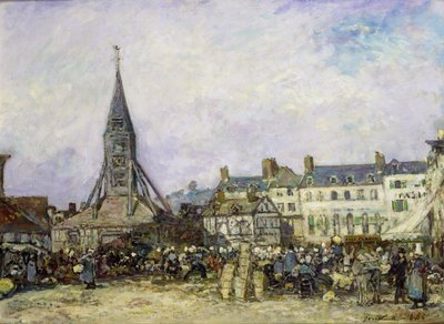 Trh v Sainte-Catherine, Honfleur od Johan Barthold Jongkind