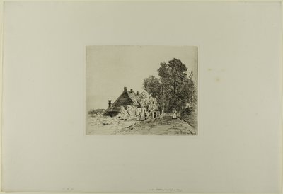 Die Krankenschwester, aus Cahier de six eaux-fortes, vues de Hollande von Johan-Barthold Jongkind