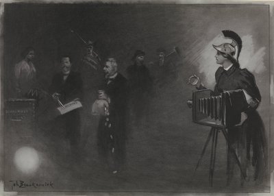 Návrh pro ilustraci v De Amsterdammer: The Speech from the Throne, 24. září. 1905 od Johan Braakensiek