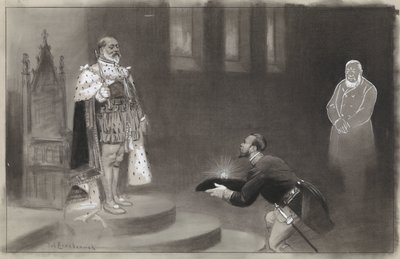 Návrh pro ilustraci v De Amsterdammer: Dar Transvalers pro krále Eduarda od Johan Braakensiek