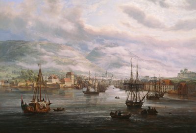 Bergenská zátoka od Johan Christian Dahl
