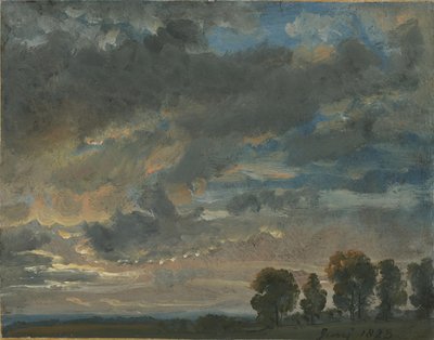 Večerní mraky od Johan Christian Dahl