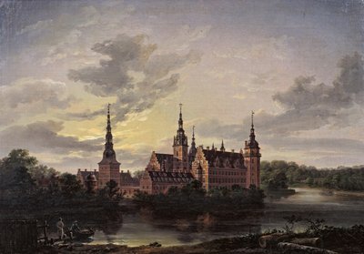 Frederiksborg Slot za měsíčního svitu, 1817. od Johan Christian Dahl