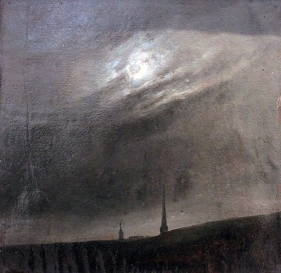 Německy: Mondnacht über Dresden Měsíční noc nad Drážďany od Johan Christian Dahl