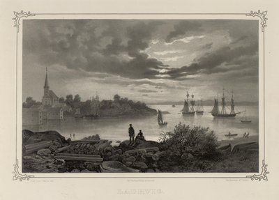Ilustrace převzata z knihy Norsko vyrobené v Drawings od Asbjørnsen, P.Chr. a vydal Chr. Tønsberg (č. 1848) od Johan Christian Dahl