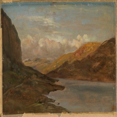Krajina u Nystuenu v Filefjellu od Johan Christian Dahl