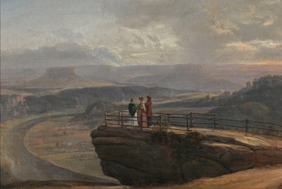 Norština:  Fra Bastei Pohled z Bastei od Johan Christian Dahl