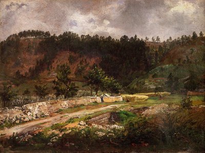 Silnice u Pillnitz od Johan Christian Dahl
