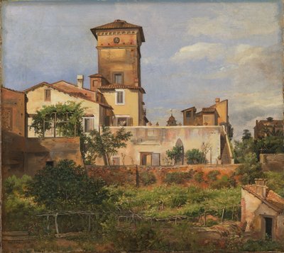 Scéna z vily Malta od Johan Christian Dahl