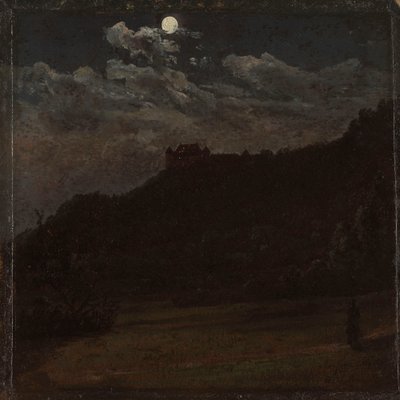 Zámek Siebeneichen u Míšně od Johan Christian Dahl