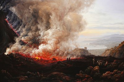 Erupce Vesuvu; Erupce Vesuvu, 1824 od Johan Christian Dahl