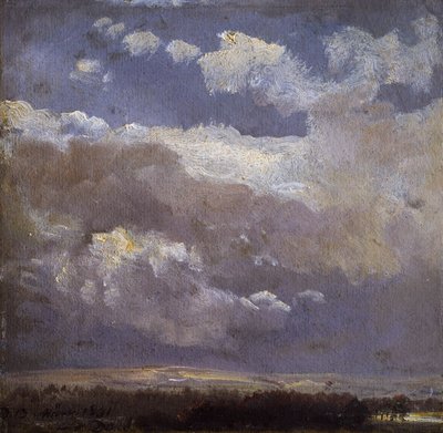 Bouřkové mraky od Johan Christian Dahl