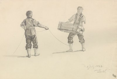 Dva muži od Johan Christian Dahl