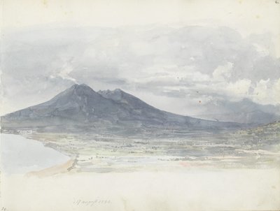 Vesuv viděný z Quisisany od Johan Christian Dahl