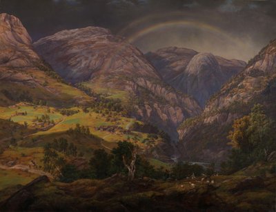 Pohled ze Stalheimu od Johan Christian Dahl