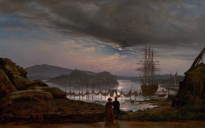 Pohled z Vaekero poblíž Christiania, 1827. od Johan Christian Dahl