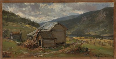 Pohled na Hjelle ve Valdresu od Johan Christian Dahl