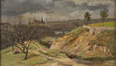 Pohled na Míšně. Studie od Johan Christian Dahl