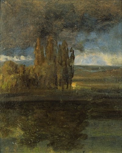 Pohled na Labe a baštu "Der Bär" od Johan Christian Dahl