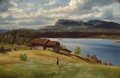 Malý statek s každodenním životem od Johan Fredrik Eckersberg