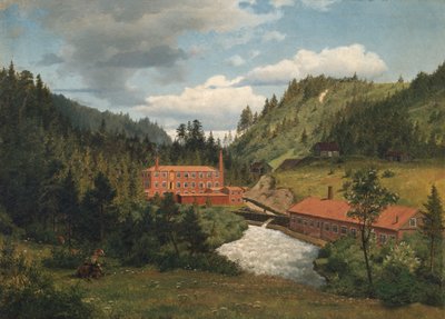 Starý mlýn v Maridalenu od Johan Fredrik Eckersberg