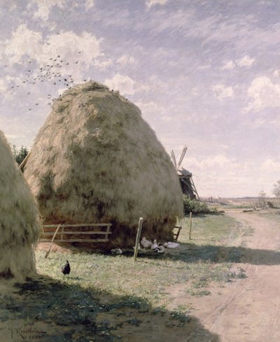 Kupky sena od Johan Fredrik Krouthen