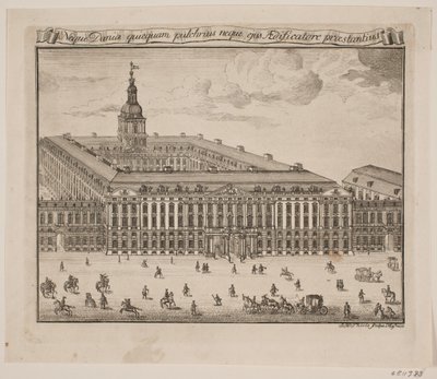 Zámek Christiansborg od Johan Herman Thiele