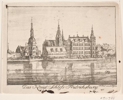 Zámek Frederiksborg od Johan Herman Thiele