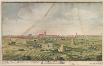 Vyhlídka na Vordingborg od Johan Jacob Bruun
