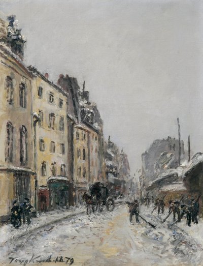 Rue du Faubourg-Saint-Jacques v Paříži od Johan Jongkind