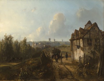 Pohled na Monmartre od Johan Jongkind