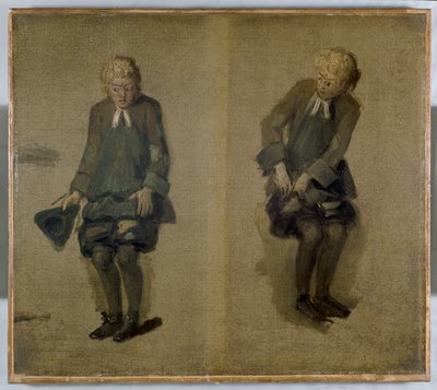 Dvě skici Davida Garricka v charakteru, 18. století od Johan Joseph Zoffany