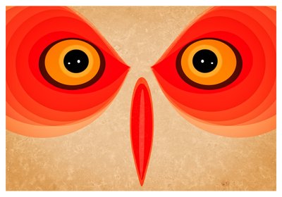 Sova, 2015 (digitální umění) od Johan Lilja