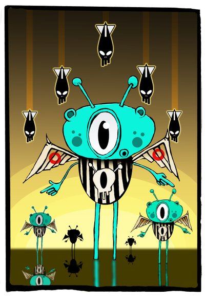 Team mimozemšťan, 2012 (ilustrace) od Johan Lilja