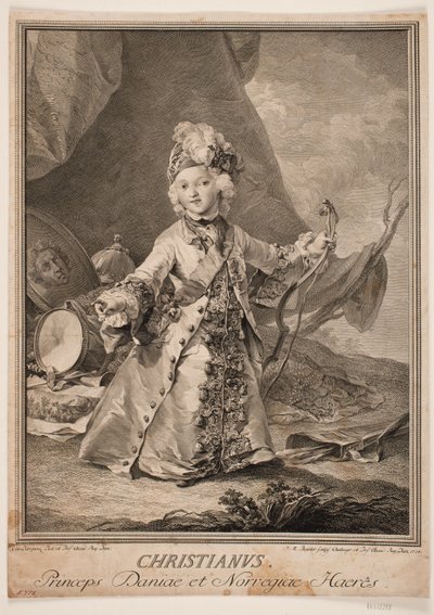 Christian VII jako dítě od Johan Martin Preisler